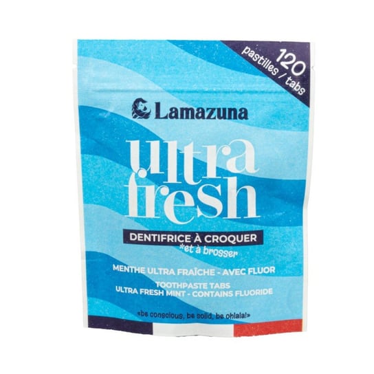 Tabletki do mycia zębów, MIĘTA POLNA, z fluorem, 120 szt., Lamazuna LAMAZUNA