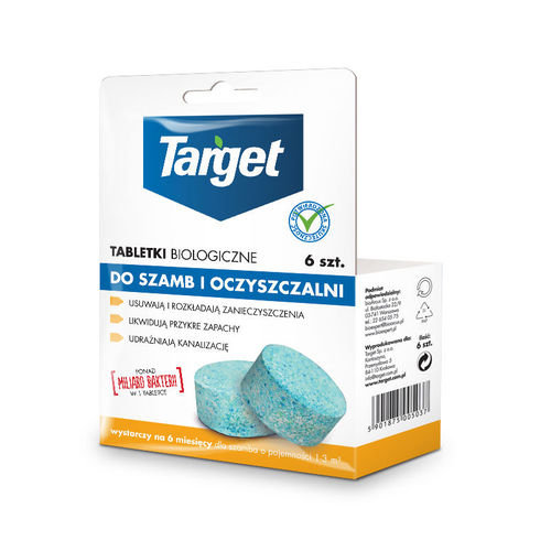 Tabletki do szamb biologiczne TARGE, 6 szt. Target
