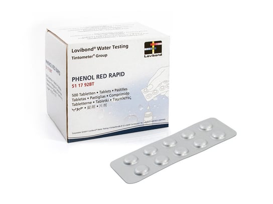 Tabletki do Testera Pomiaru pH wody PHENOL RED x10 Inna marka