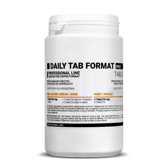 Tabletki do zaparzaczy -Daily Tab Format PRO 2g x 100 sztuk Inny producent