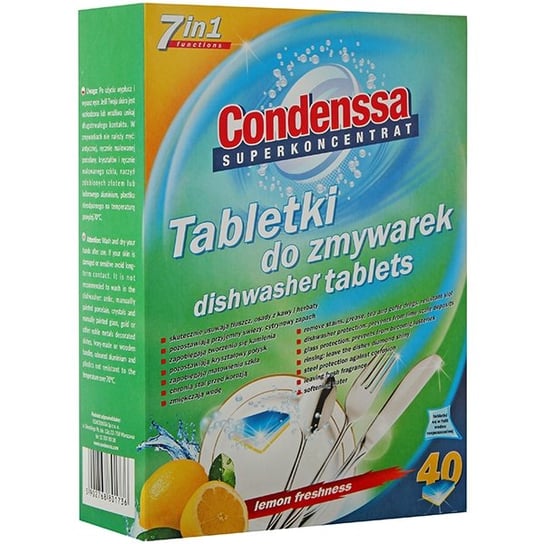 Tabletki do zmywarek CONDENSSA 7w1, 40 szt. Condenssa