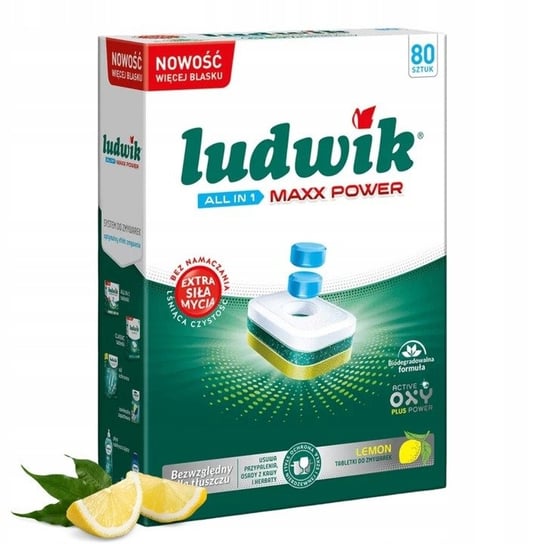 Tabletki do zmywarek Ludwik All in 1 Maxx Power (80 sztuk) Ludwik
