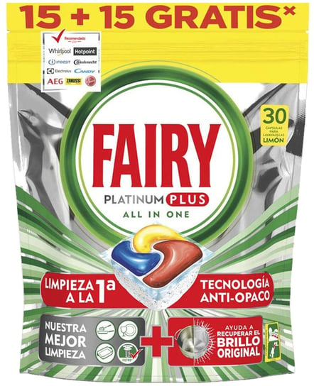 Tabletki do zmywarki FAIRY Platinum Plus, Lemon, 30 szt. Fairy