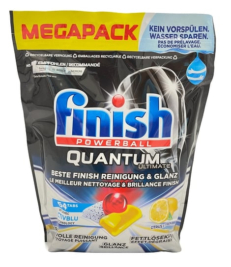 Tabletki do zmywarki Finish Quantum cytrynowe 54 sztuki FINISH