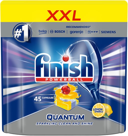 Tabletki do zmywarki FINISH Quantum Max Lemon, 45 szt. FINISH
