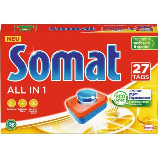 Tabletki Do Zmywarki Somat All In 1 27Szt Henkel