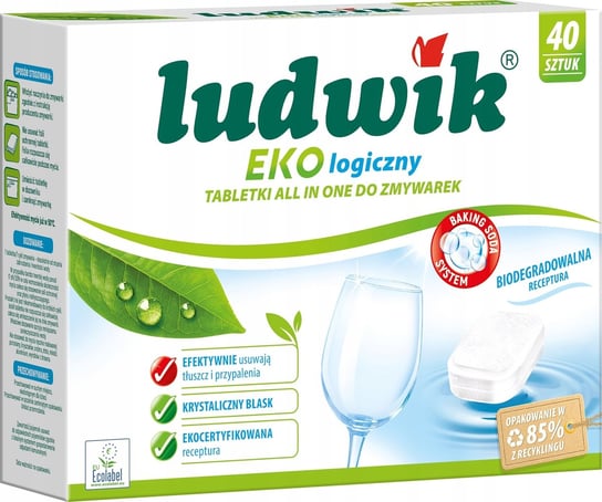 Tabletki ekologiczne do zmywarek Ludwik All in one 40 szt. Grupa Inco