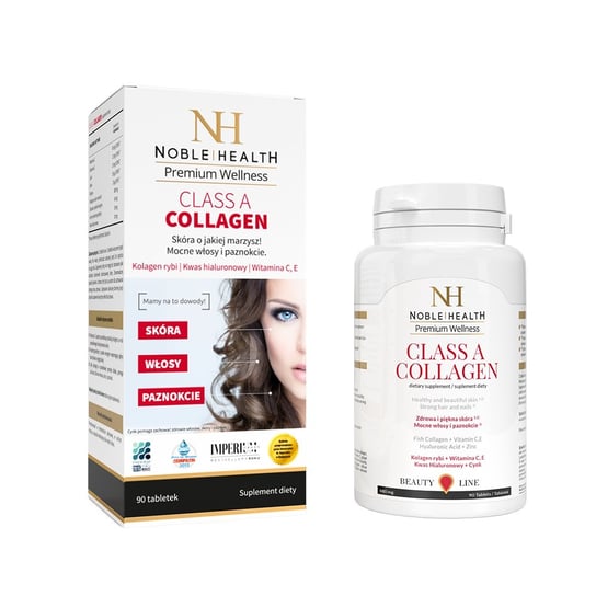 Tabletki kolagenowe NOBLE HEALTH Class A Collagen. 90 szt. Noble Health