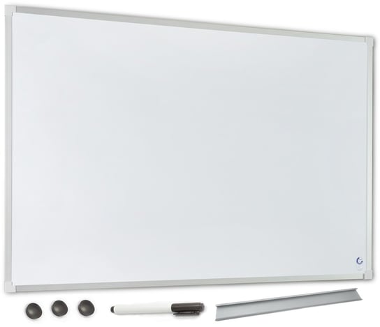 Tablica biała suchościeralna magnetyczna rama aluminiowa 120x50 cm OUTLET 2X3