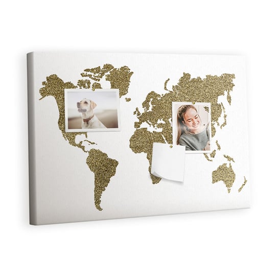 Tablica korkowa 60x40 cm, wzór Mapa świata Inna marka