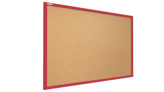 Tablica korkowa, czerwona, 90x60 cm Allboards