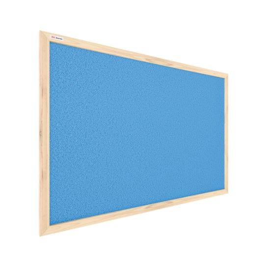 Tablica Korkowa Pastelowy Niebieski Kolor Korka (Rama Drewniana) 60X40 Cm Allboards