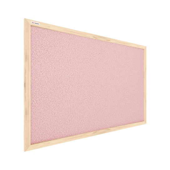 Tablica Korkowa Pastelowy Różowy Kolor Korka (Rama Drewniana) 60X40 Cm Allboards