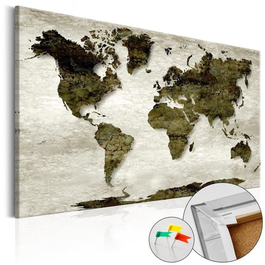Tablica korkowa, Zielona mapa, 120x80 cm zakup.se