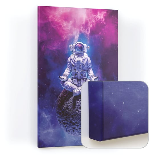 Tablica magnetyczna CANVASboards 90x60 cm - obraz Astronauta na księżycu Allboards