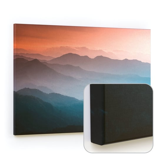 Tablica magnetyczna CANVASboards 90x60 cm -  obraz Zamglony krajobraz o wschodzie słońca Allboards