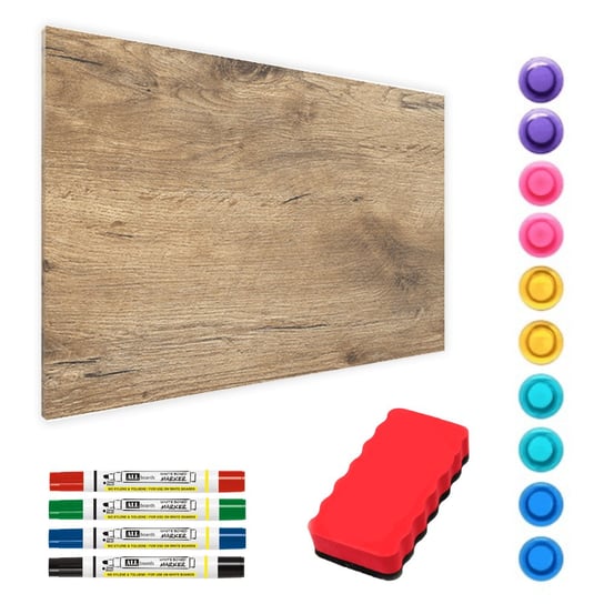 Tablica magnetyczna DREWNO 2 magnesy turystyczne Allboards