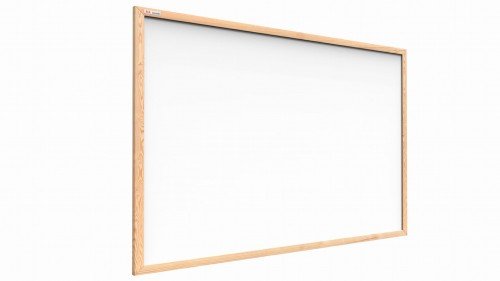 Tablica magnetyczna suchościeralna, biała, 200x120 cm  w ramie drewnianej naturalnej Allboards