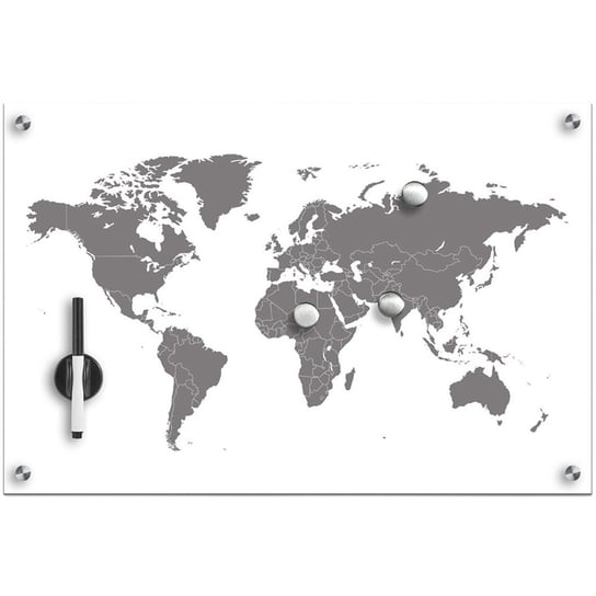 Tablica magnetyczna, World, 60x40 cm Zeller