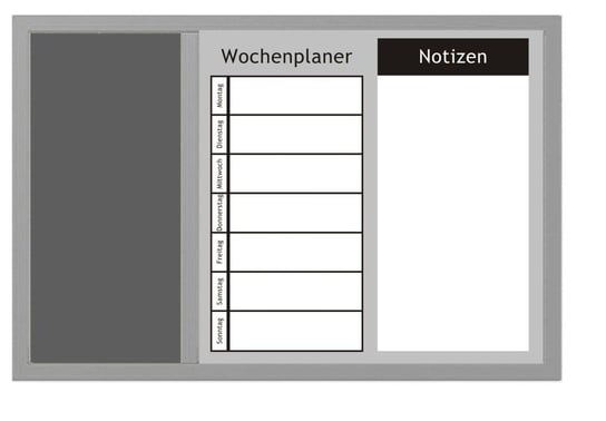 Tablica Na Notatki Wochenplaner, 3 W 1, 60X40 Cm, Zeller Zeller