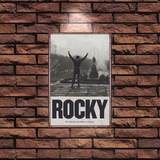 Tablica Ozdobna Blacha 20x30 cm Rocky Balboa Legenda Boksu Retro Vintage Inna marka