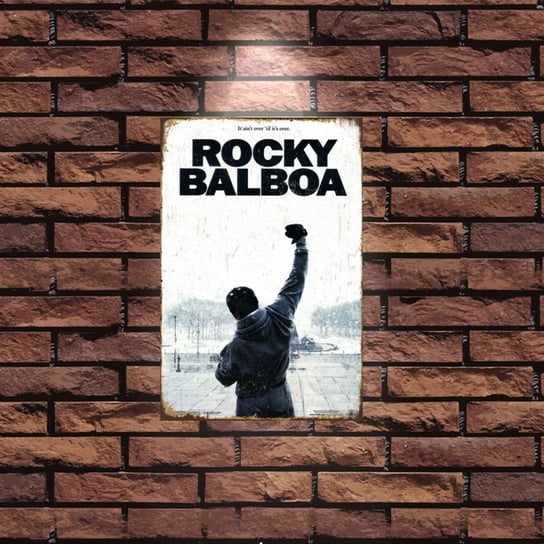 Tablica Ozdobna Blacha 20x30 cm Rocky Balboa Plakat Filmowy Retro Vintage Inna marka
