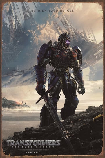 Tablica Ozdobna Blacha 20x30 cm Transformers Film Movie Retro Vintage Inna marka