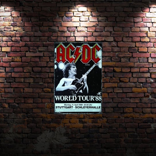 Tablica Ozdobna Blacha AC DC World Tour 1988 Inna marka