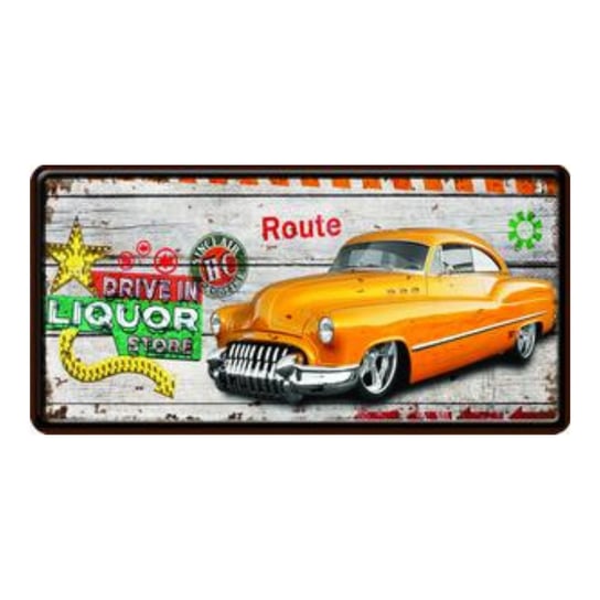 Tablica Ozdobna Blacha Drive In Liquor Cuba Route Inna marka
