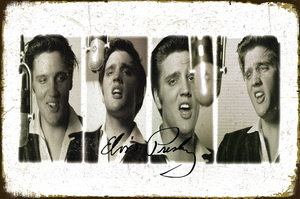 Tablica Ozdobna Blacha Elvis Presley Four Picture Inna marka