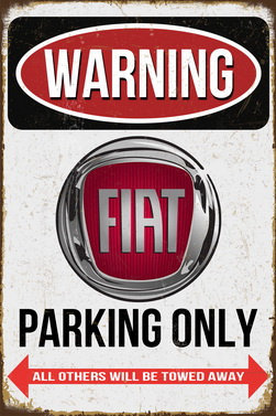 Tablica Ozdobna Blacha Fiat Parking Only Inna marka