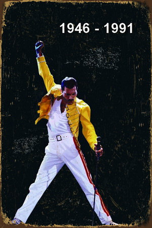 Tablica Ozdobna Blacha Freddie Mercury Singer Inna marka