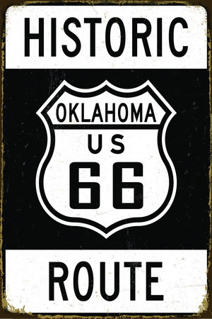Tablica Ozdobna Blacha History Oklahoma Route 66 Inna marka