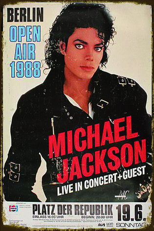 Tablica Ozdobna Blacha Michael Jackson Koncert Inna marka