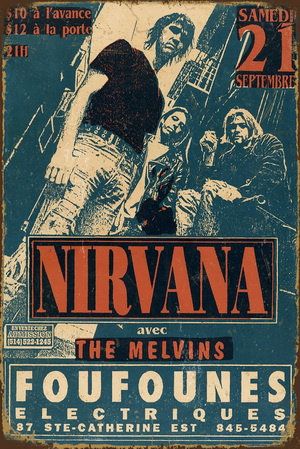 Tablica Ozdobna Blacha Nirvana The Melvins Inna marka