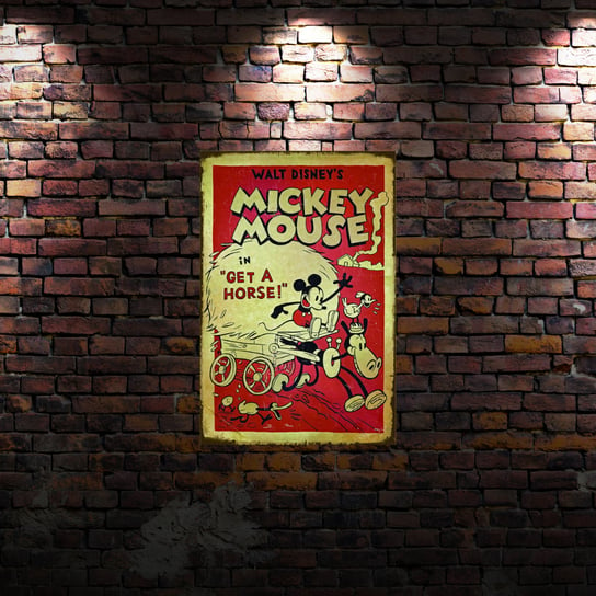 Tablica Ozdobna Blacha Old Disney Mickey Mouse Inna marka