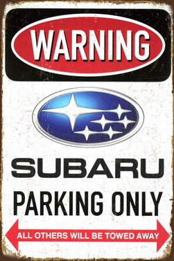 Tablica Ozdobna Blacha Subaru Parking Only Inna marka