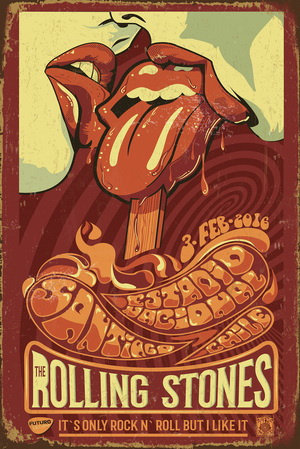 Tablica Ozdobna Blacha The Rolling Stones Old Inna marka