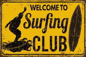 Tablica Ozdobna Blacha Welcome To Surfing Club Inna marka
