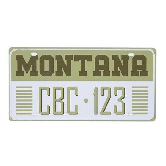 Tablica Rejestracyjna Z Usa Metalowa Montana 2 Rustykalne Uchwyt