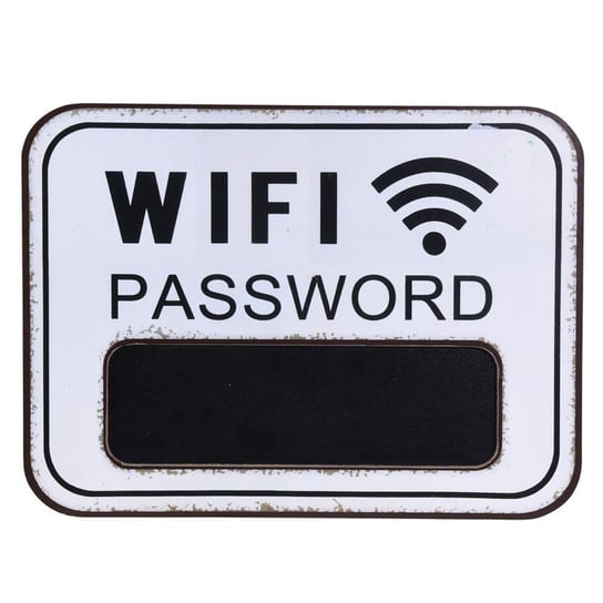 Tablica ścienna biała Wifi Password H&S Decoration