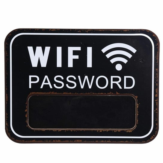 Tablica ścienna czarna Wifi Password H&S Decoration