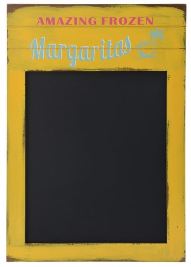 Tablica ścienna Margaritas, żółta, 34x50x0,5 cm 