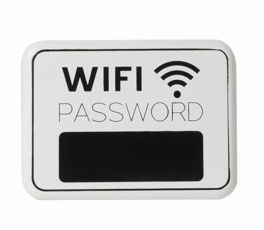 Tablica ścienna WIFI password metalowa 34x25cm J-LINE J-Line