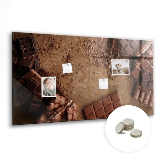 Tablica Suchościeralna z Nadrukiem - 120x60 cm, Tabliczki czekolady Coloray