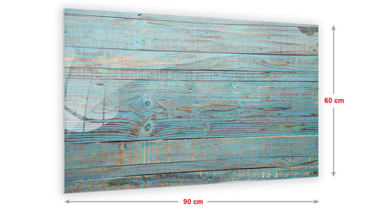 Tablica szklana magnetyczna Niebieska Deska 90x60cm Allboards