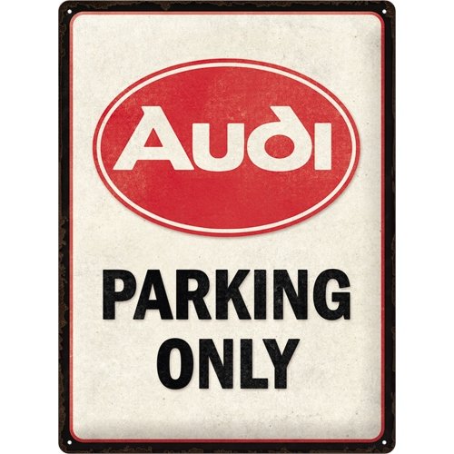 Tablica szyld AUDI PARKING ONLY metalowy 30x40 Inna marka