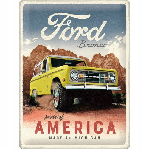 Tablica szyld FORD BRONCO USA Truck metalowy 30x40 Inna marka