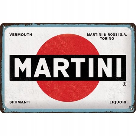 Tablica szyld MARTINI LOGO drink metalowy 20x30 Inna marka
