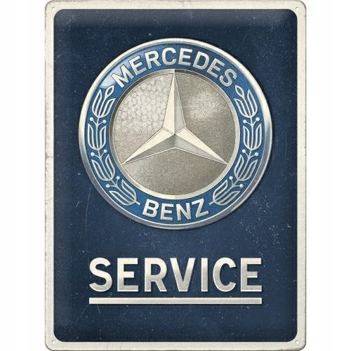 Tablica szyld MERCEDES-BENZ SERVICE blacha metalowy plakat 30x40 Inna marka